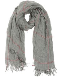 grauer Schal mit Schottenmuster von Faliero Sarti