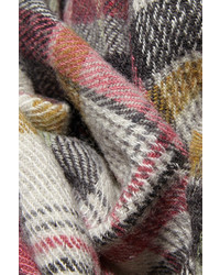 grauer Schal mit Schottenmuster von Isabel Marant