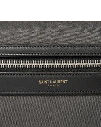 grauer Segeltuch Rucksack von Saint Laurent