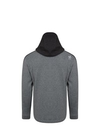 grauer Strick Fleece-Pullover mit einem Kapuze von dare2b