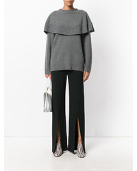 grauer Strick Oversize Pullover von Chloé