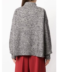 grauer Strick Oversize Pullover von The Row