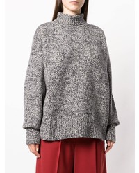 grauer Strick Oversize Pullover von The Row