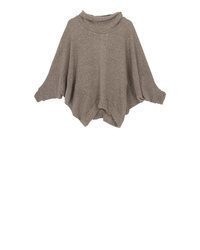 grauer Strick Oversize Pullover von Guru-Shop
