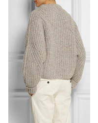 grauer Strick Oversize Pullover von Isabel Marant