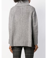 grauer Strick Oversize Pullover von Hemisphere