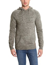 grauer Strick Pullover mit einem Kapuze von BLEND