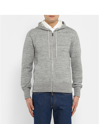 grauer Strick Pullover mit einem Kapuze von Tom Ford