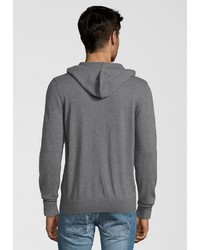 grauer Strick Pullover mit einem Kapuze von Replay