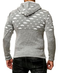 grauer Strick Pullover mit einem Kapuze von RUSTY NEAL