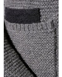 grauer Strick Pullover mit einem Kapuze von SPIETH & WENSKY