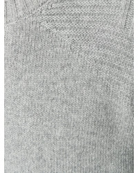 grauer Strick Pullover mit einem Rundhalsausschnitt von Belstaff