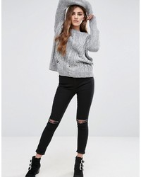 grauer Strick Pullover von Asos