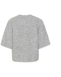 grauer Strick Pullover von Kaffe