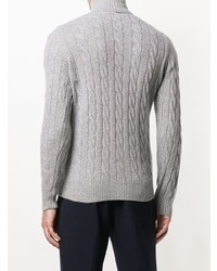 grauer Strick Rollkragenpullover von Borrelli