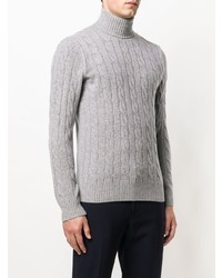 grauer Strick Rollkragenpullover von Borrelli