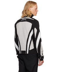 grauer Strick Rollkragenpullover von Balmain