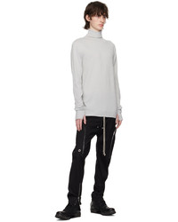 grauer Strick Rollkragenpullover von Boris Bidjan Saberi