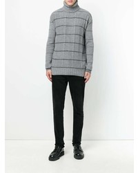 grauer Strick Rollkragenpullover von McQ Alexander McQueen