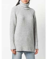 grauer Strick Rollkragenpullover von Incentive! Cashmere