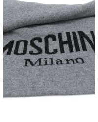grauer Strick Schal von Moschino