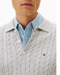 grauer Strick Strickpullover von Tommy Hilfiger