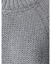 grauer Strick Wollpullover von Fabiana Filippi