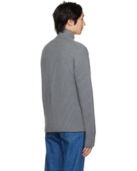 grauer Strick Wollrollkragenpullover von Norse Projects ARKTISK