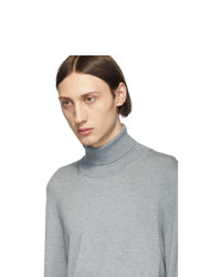 grauer Strick Wollrollkragenpullover von Maison Margiela