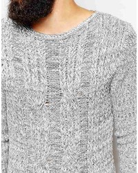 grauer Strickpullover von Asos