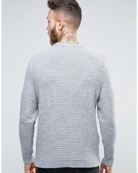 grauer Strickpullover von Asos