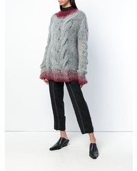 grauer Strickpullover von Ann Demeulemeester