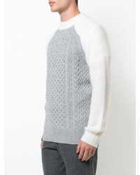 grauer Strickpullover von Sacai