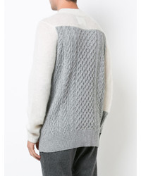 grauer Strickpullover von Sacai