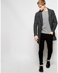 grauer Strickpullover von Jack and Jones