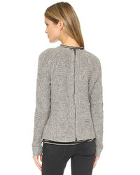 grauer Strickpullover von Madewell