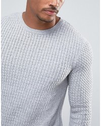 grauer Strickpullover von Asos