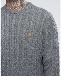 grauer Strickpullover von Farah