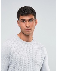 grauer Strickpullover