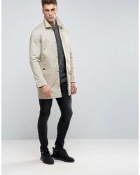 grauer Trenchcoat von Brave Soul