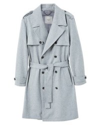 grauer Trenchcoat von Mango