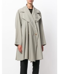 grauer Trenchcoat von Issey Miyake Vintage