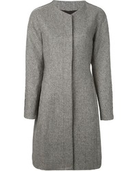 grauer Tweed Mantel von Roberto Cavalli