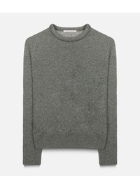 grauer Wollpullover von Christopher Kane