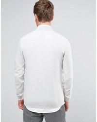 grauer Wollrollkragenpullover von Asos