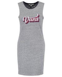 graues bedrucktes gerade geschnittenes Kleid von Vans