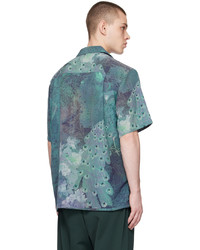 graues bedrucktes Langarmhemd von RAINMAKER KYOTO