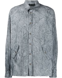 graues bedrucktes Langarmhemd von Mr & Mrs Italy