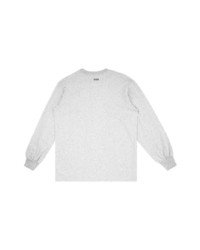 graues bedrucktes Langarmshirt von Supreme