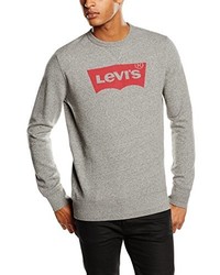 graues bedrucktes Langarmshirt von Levi's